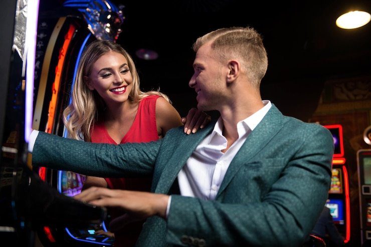 Meja Casino Hold'em live dealer di studio bruce633 dengan kartu dan chips yang terlihat jelas